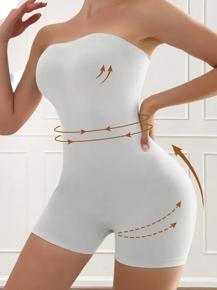 Strapless Seamless Firm-Control Shaping Bodysuit