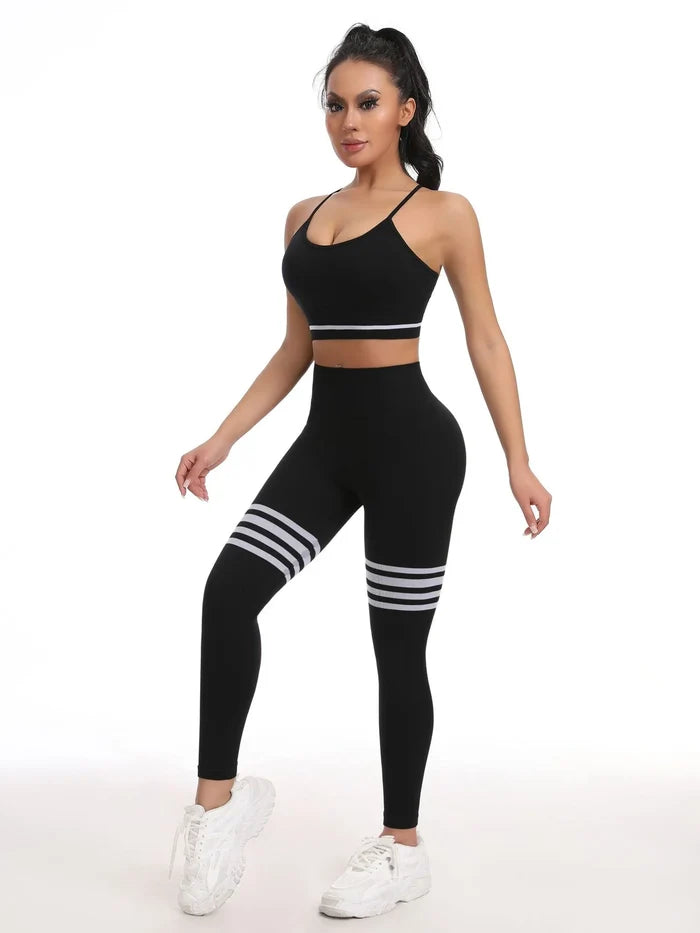 Stripe Detail Seamless Butt-Lift Yoga Leggings