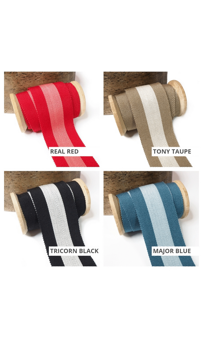 Striped border tape trim