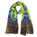 Strong Earth Woman indigenous art shawl by Leah Dorion Canada