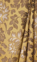 Floral Curtain Panels (Mustard)