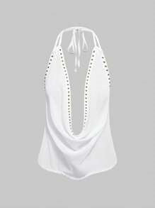 Studded Fitted Top