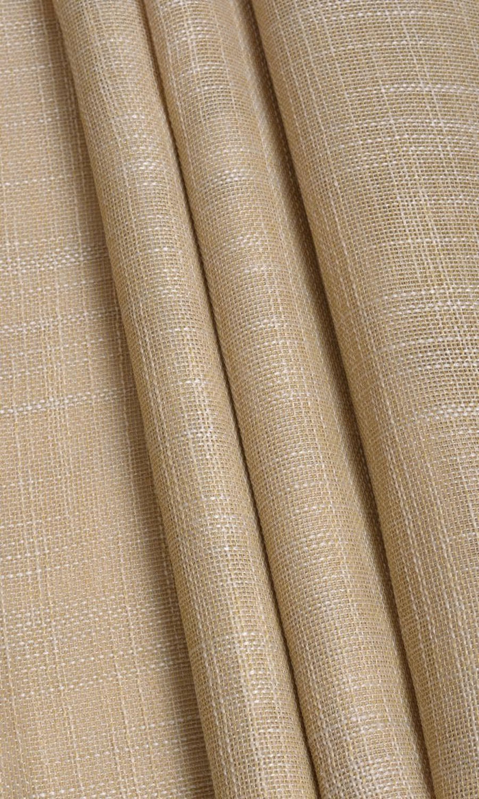 Textured Natural Sheer Pinch Pleat, Rod Pocket, Eyelet Curtains (Beige)
