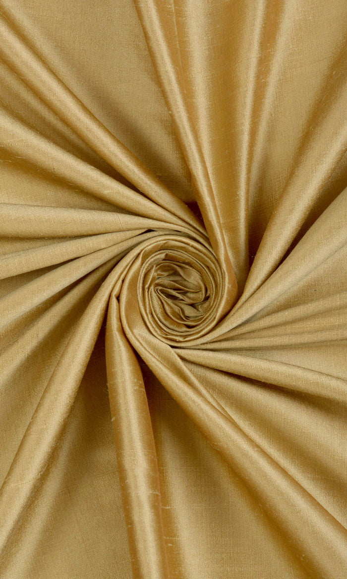 Shantung Silk Curtains (Biscotti Yellow)