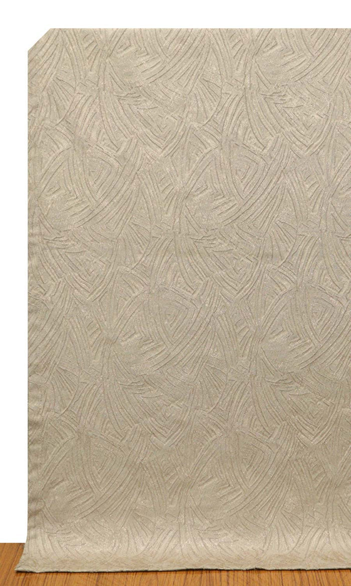 Self-Patterned Poly-Cotton Window Treatments Fabric By the Metre (Caramel Brown)