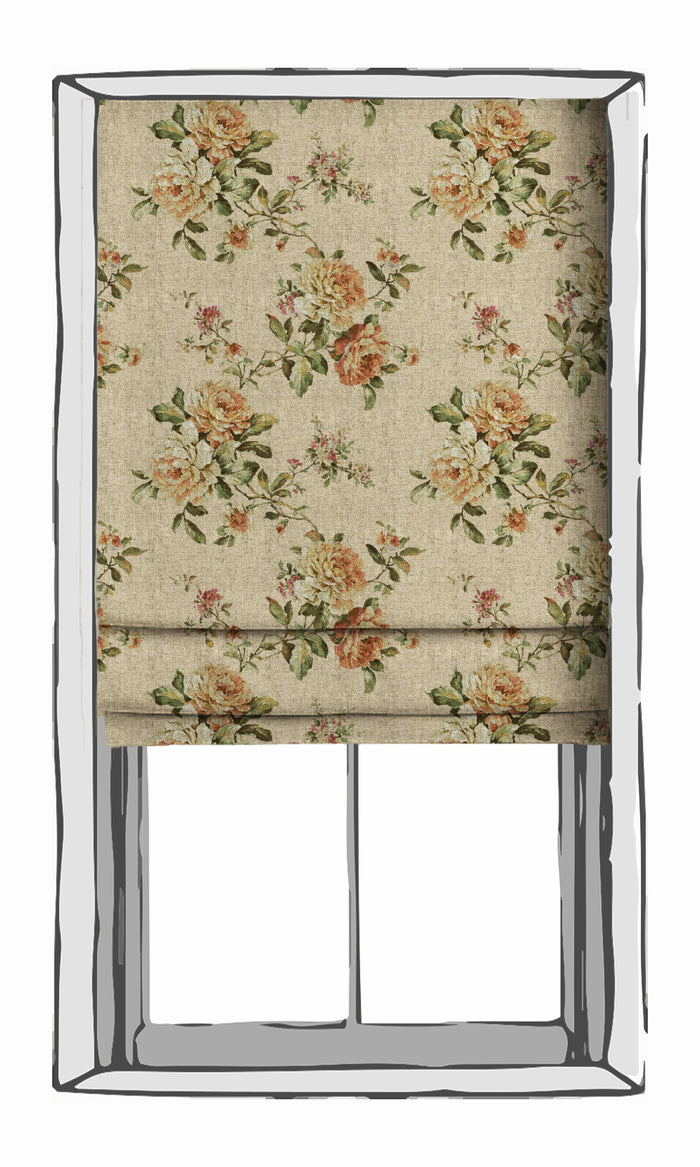 Modern Country Floral Drapery for Living, Bedroom, Kitchen, Bathroom (Yellow)