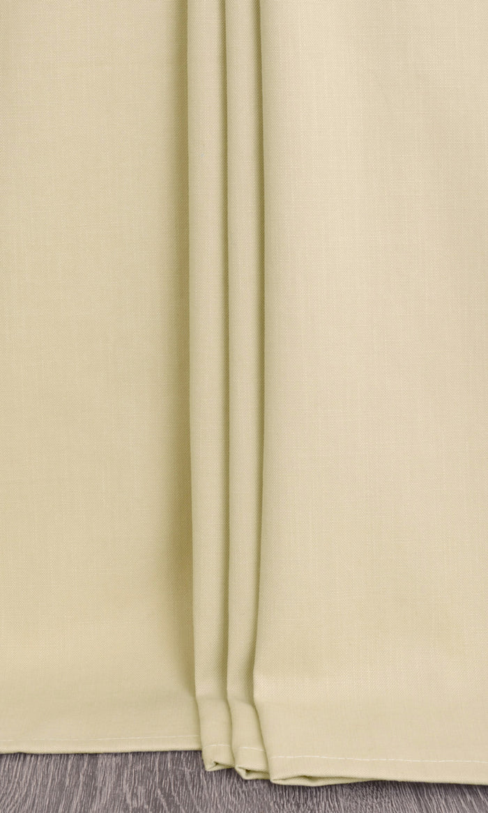 Poly-Cotton Curtains / Drapes / Window Drapery Panels (Beige)