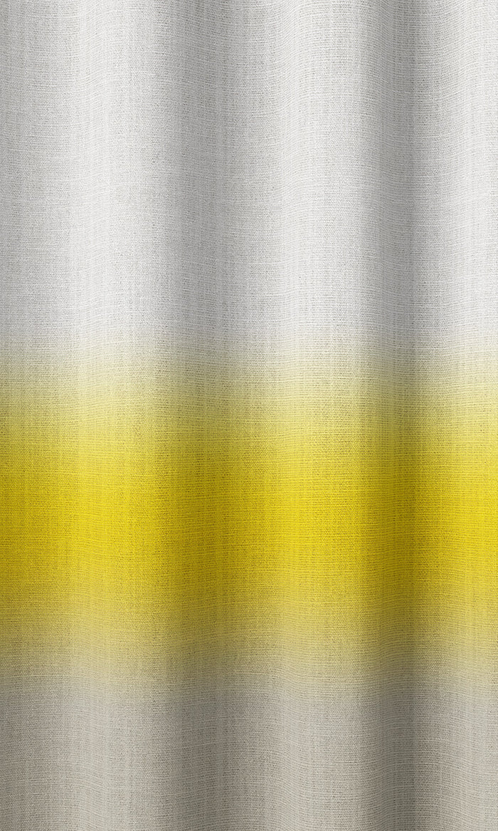 3-Tone Ombre Pinch Pleat, Rod Pocket, Eyelet Curtains (Yellow/ Beige)