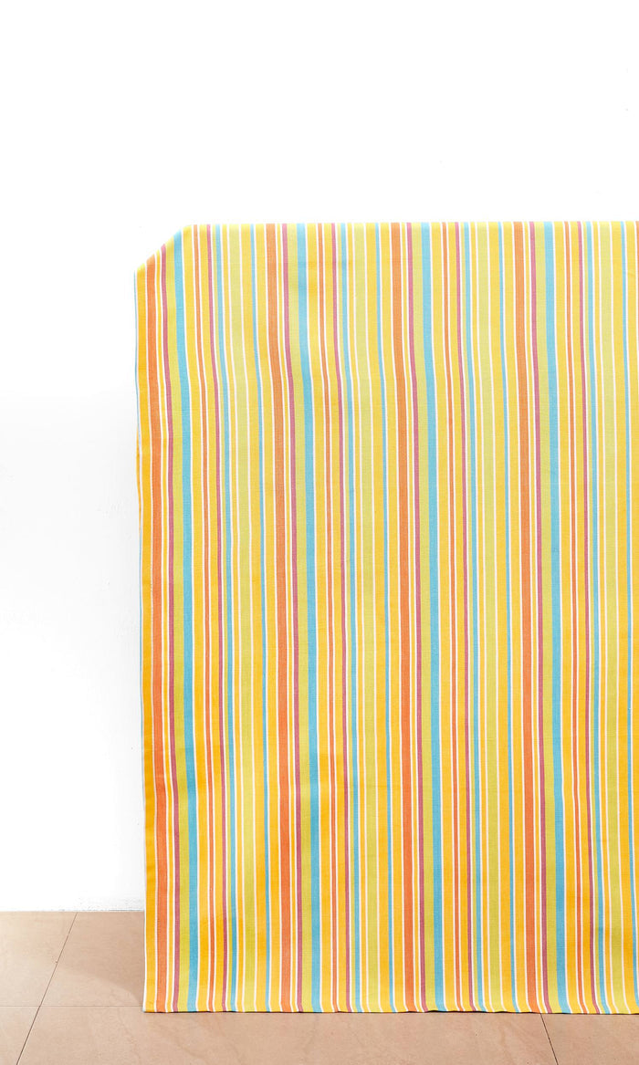 Cotton Curtain Panels for Living, Bedroom, Kitchen, Bathroom (Yellow)