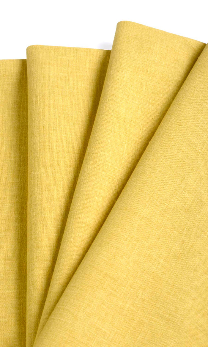 Poly-Cotton Window Treatments Fabric By the Metre (Cornflower Yellow)