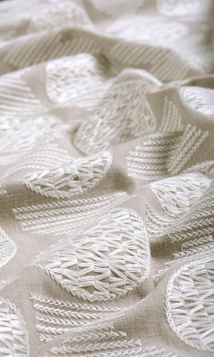 Geometric Patterned Any Size Style Curtains (Oatmeal Beige)