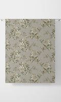 Country Floral Home Décor Fabric By the Metre (Warm Grey)