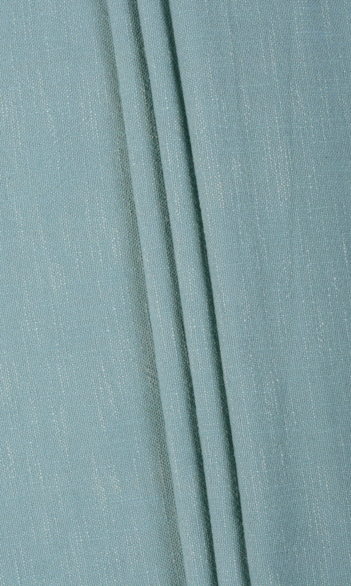 Plain Cotton Curtains (Blue) Extra Long Short Wide
