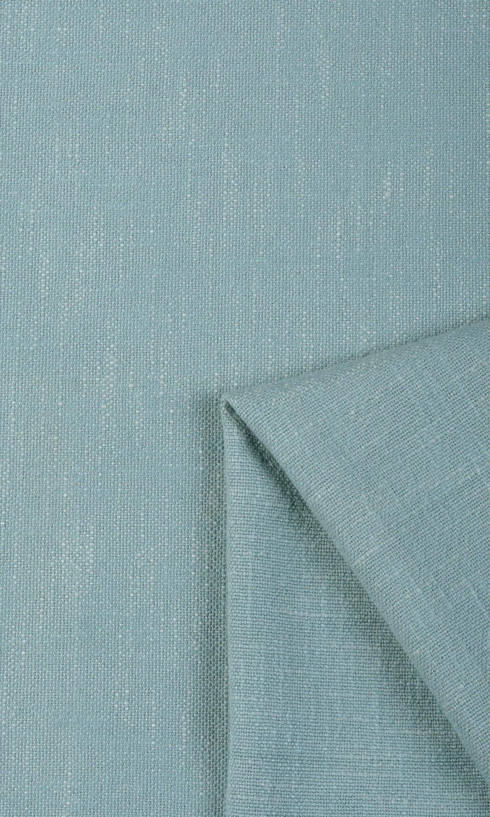 Plain Cotton Made-to-Measure Curtains (Blue)