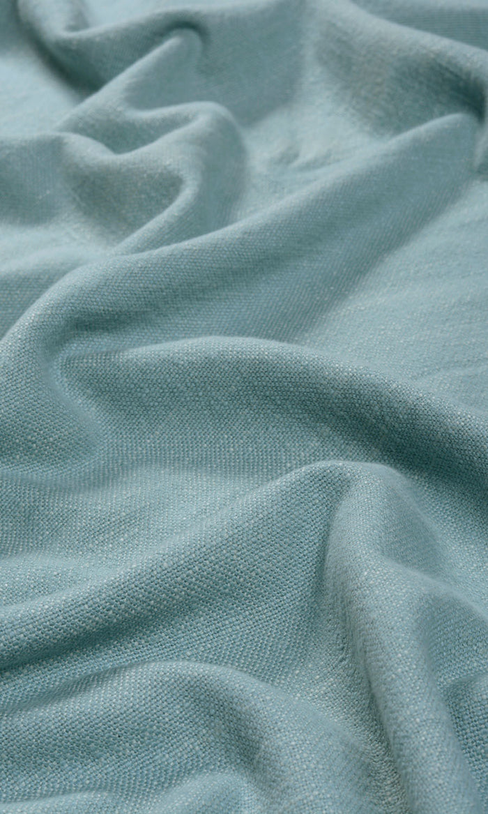 Plain Cotton Any Size Style Curtains (Blue)