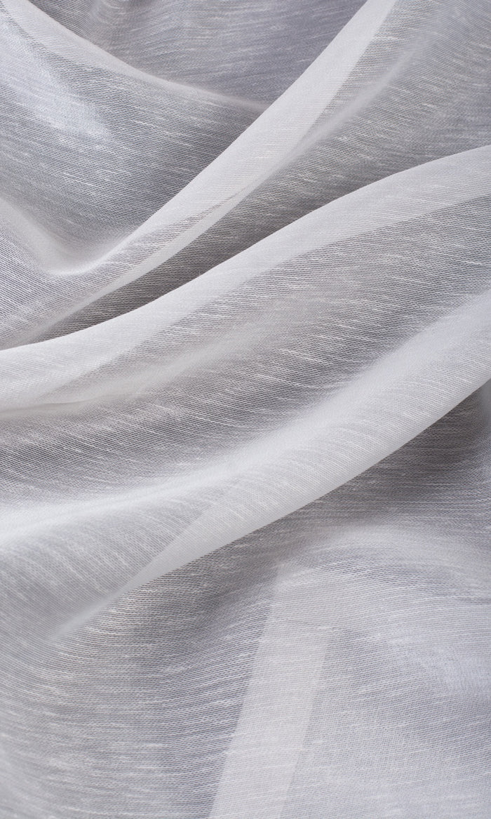 Plain Sheer Window Treatments Fabric By the Metre (Light Grey)