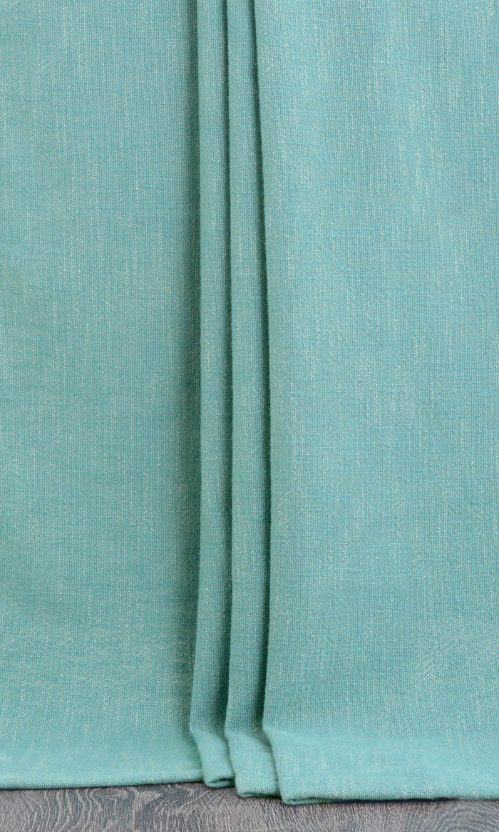Plain Cotton Curtains for Living, Bedroom, Kitchen, Bathroom (Blue)