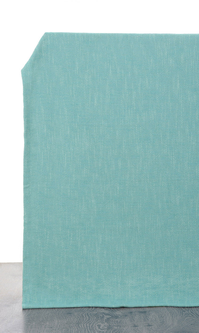 Plain Cotton Curtains (Blue) Extra Long Short Wide