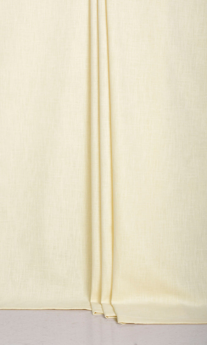 Linen Texture Curtains (Warm Ivory) Extra Long Short Wide