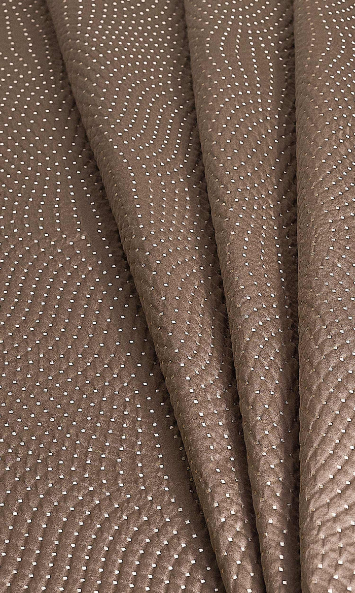 Silk-Blend Home Décor Fabric By the Metre (Caramel Brown)