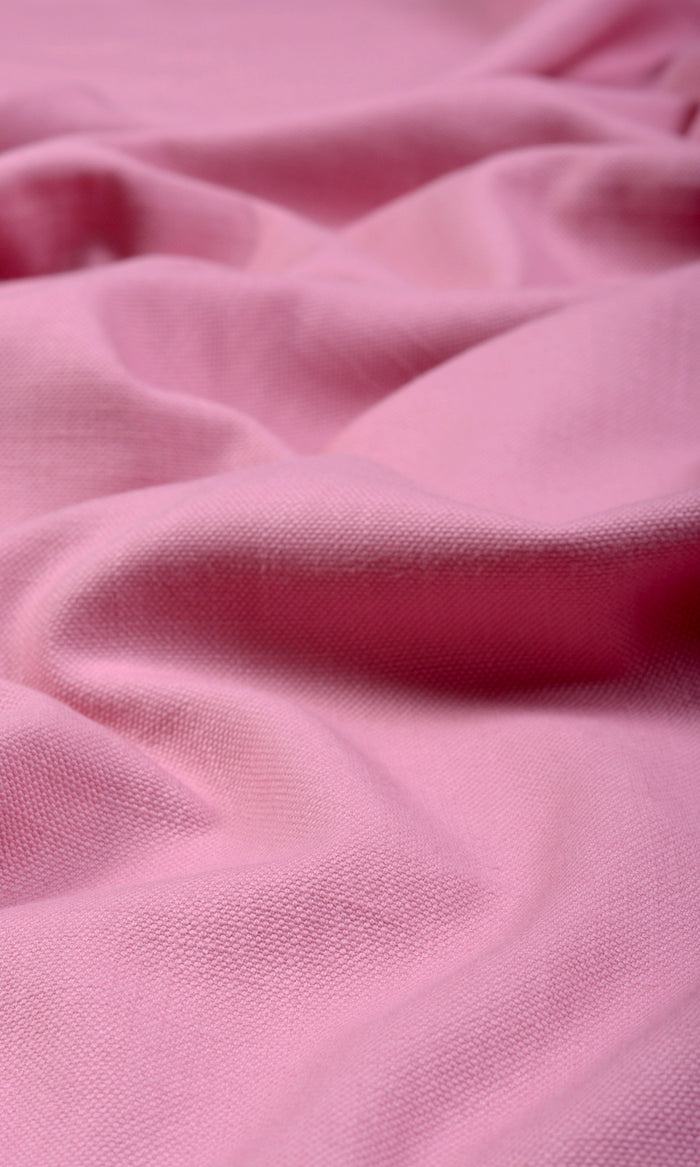 Cotton Blend Home Textile Fabric Material By the Metre (Pink)