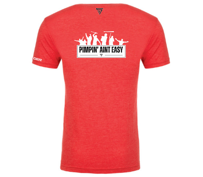 Swingman "Pimpin' Aint Easy" Tee Shirt - Red