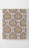 Paisley Home Décor Fabric By the Metre (Red/ Orange)