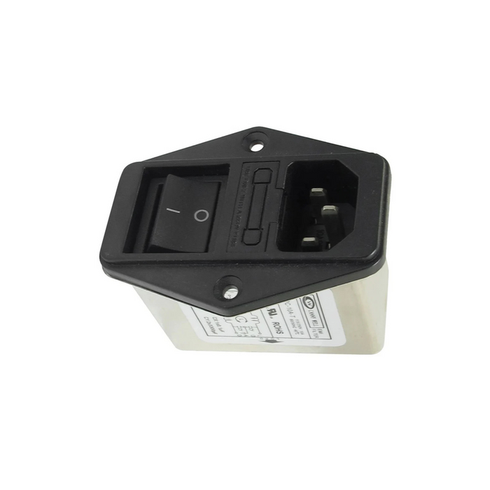 Switched IEC Socket with EMI Filter and Fuse Holder