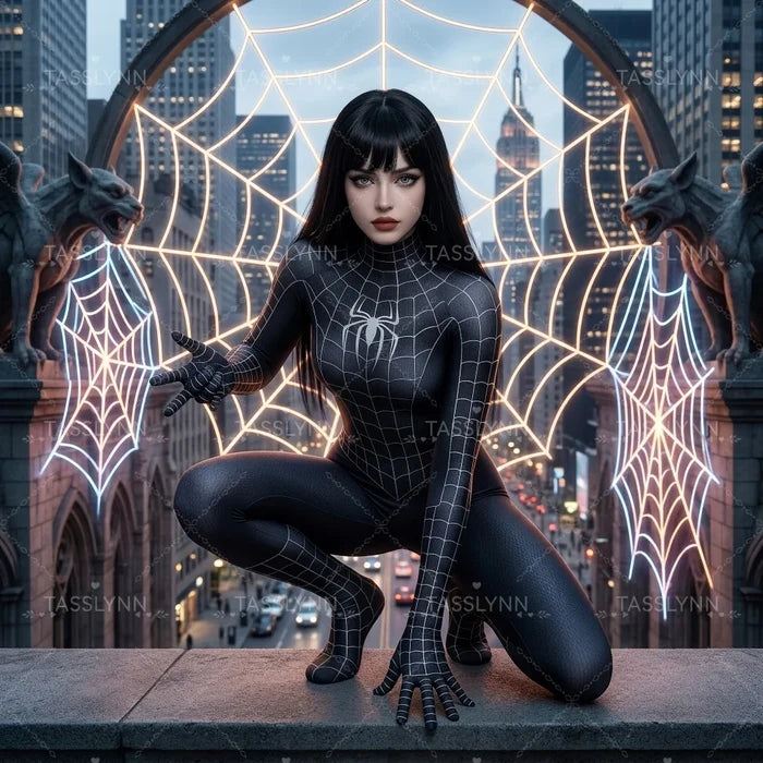 Symbiote Zentai Bodysuit with Mask | Full Coverage Cosplay Suit
