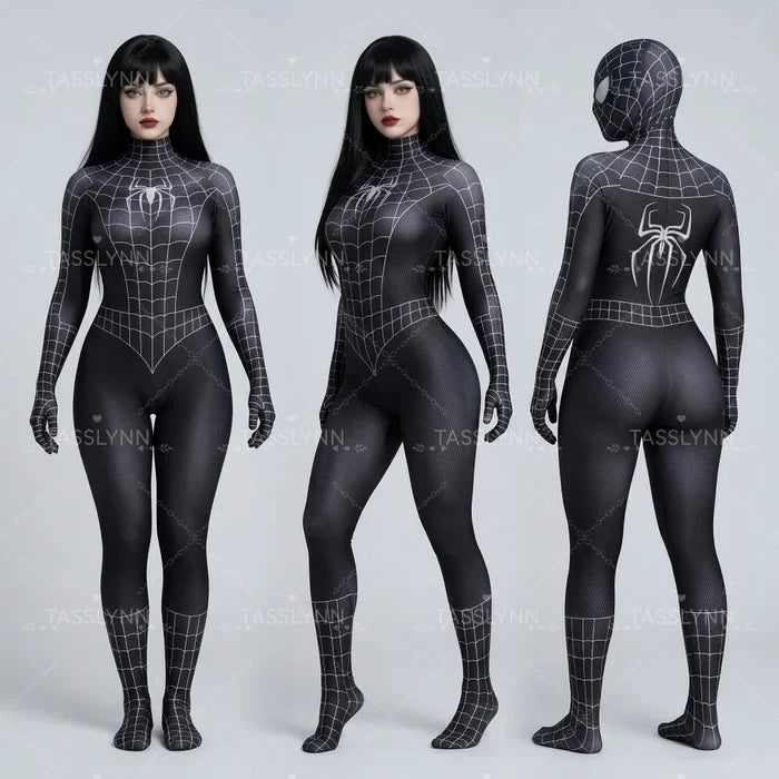 Symbiote Zentai Bodysuit with Mask | Full Coverage Cosplay Suit
