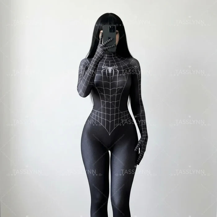 Symbiote Zentai Bodysuit with Mask | Full Coverage Cosplay Suit