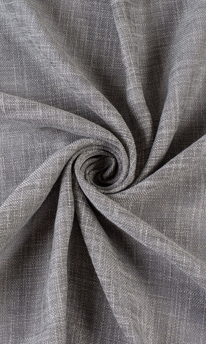 Textured Sheer Window Treatments Fabric By the Metre (Stone Gray)