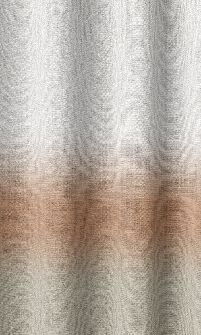 3-Tone Ombre Pinch Pleat, Rod Pocket, Eyelet Curtains (Rust Orange/ Beige)
