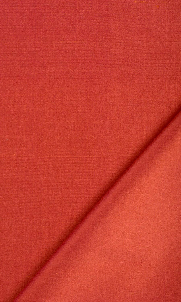 Shantung Silk Curtains / Drapes / Window Drapery Panels (Brick Orange/ Red)