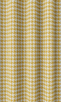 Houndstooth Curtains (Deep Yellow/ White)