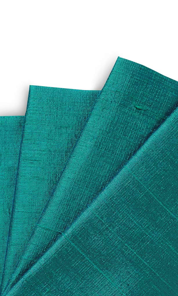 Dupioni Silk Curtains for Living, Bedroom, Kitchen, Bathroom (Aqua Blue)