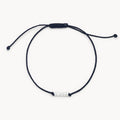 The Abacus Pearl Contemplation Cord Bracelet with black cord