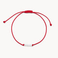 The Abacus Pearl Contemplation Cord Bracelet with red cord