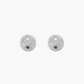 The Balance Within Yin Yang Earring in sterling silver with black spinel and moonstone