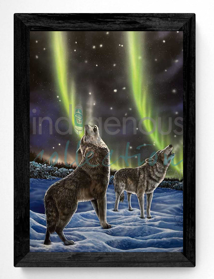 Ronnie Simon The Howling Pair Wall Art | Native Art Canada