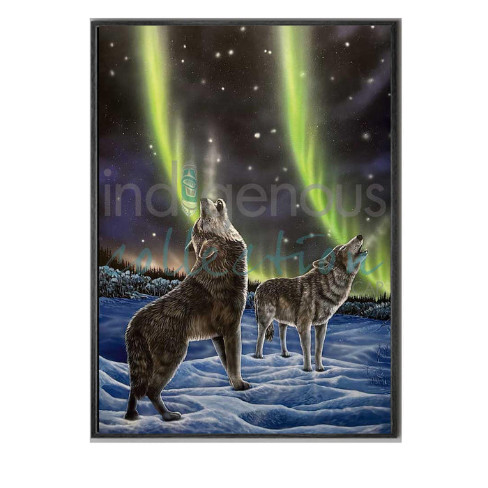 Ronnie Simon The Howling Pair Wall Art | Native Art Canada
