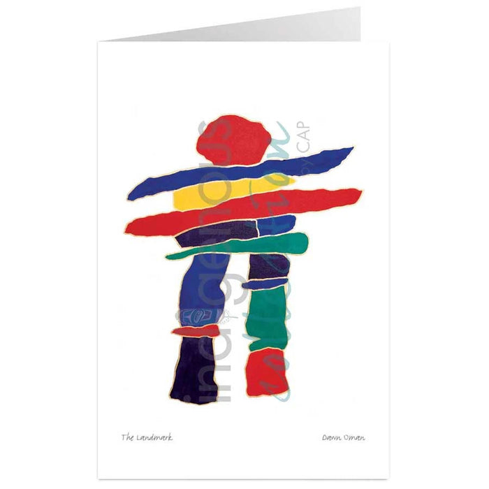 Dawn Oman The Landmark Art Card | Native Art Canada