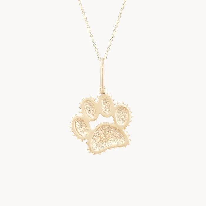 the paw charm - 10k yellow gold