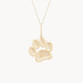 the paw charm - 10k yellow gold
