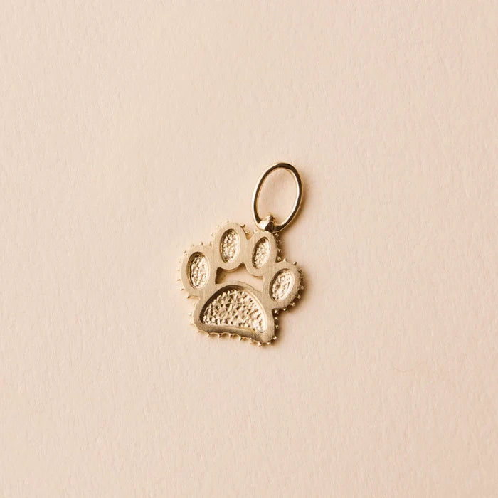 the paw charm - 10k yellow gold