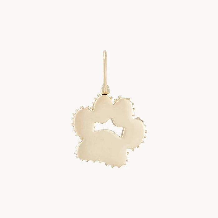 the paw charm - 10k yellow gold