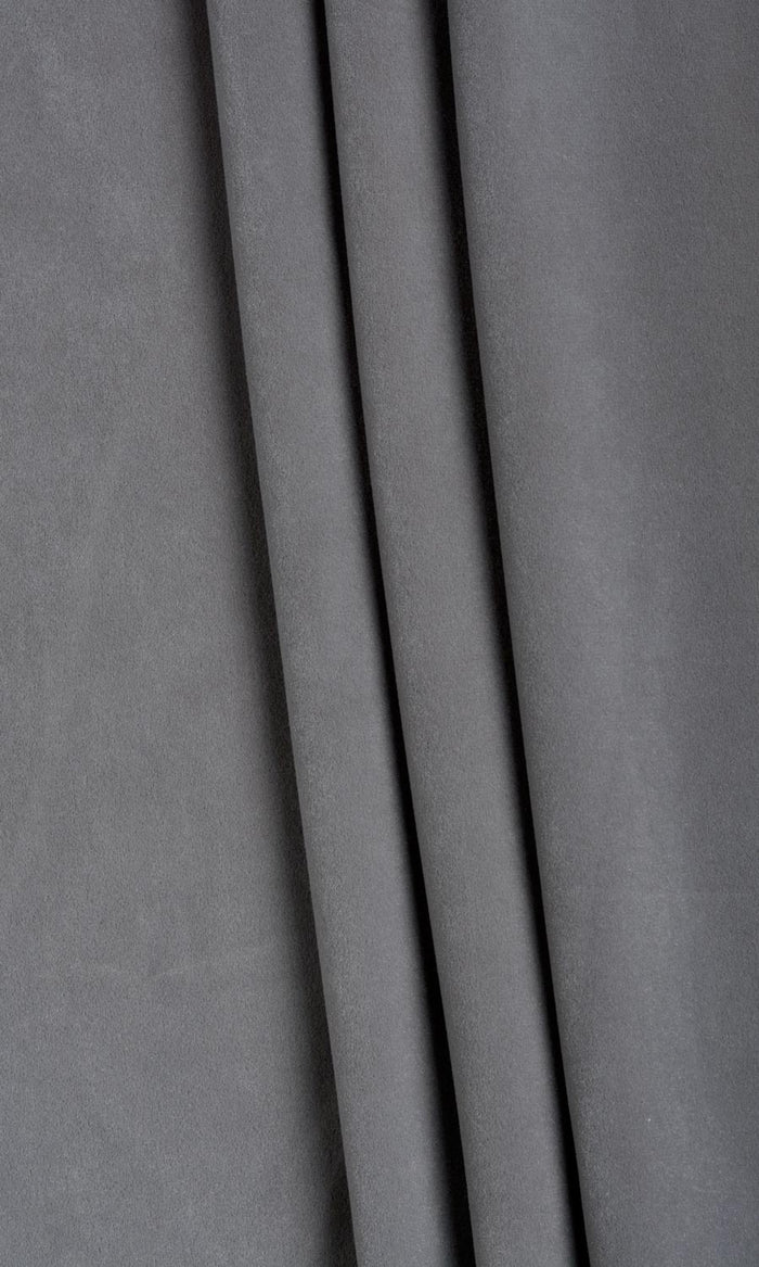 Velvet Pinch Pleat, Rod Pocket, Eyelet Curtains (Slate Grey)
