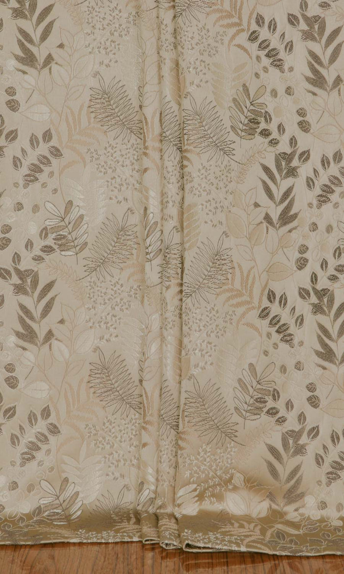 Botanical Window Treatments Fabric By the Metre (Mocha Brown)