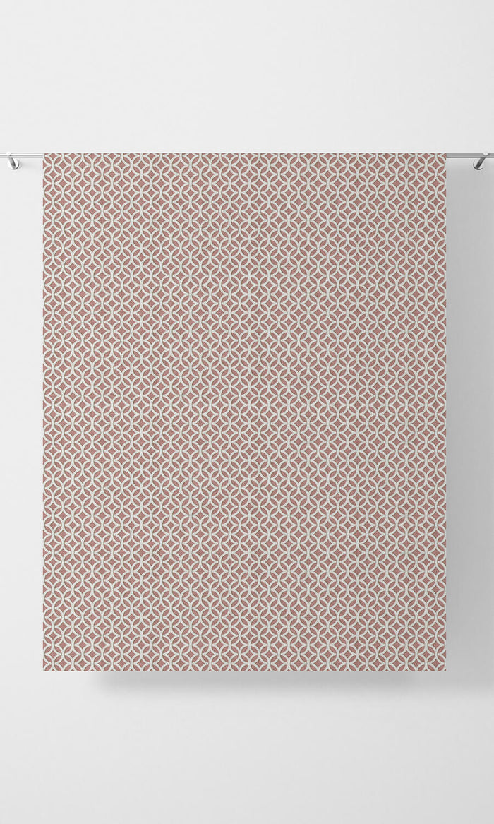 Geometric Print Curtains (Pink/ White) Extra Long Short Wide
