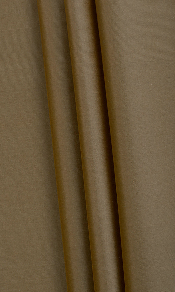 Shantung Silk Pinch Pleat, Rod Pocket, Eyelet Curtains (Bronze Brown)